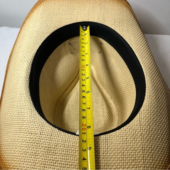 Twisted Tea promotional Natural Woven Cowboy Straw Hat with Black Band - Picture 3 of 5